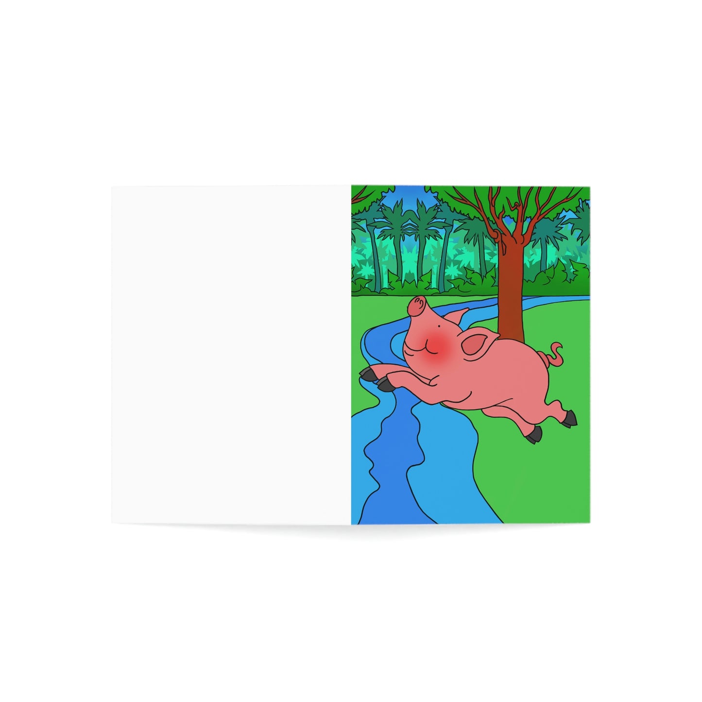 Anansi and the Market Pig! Greeting Cards (1, 10, 30, and 50pcs)