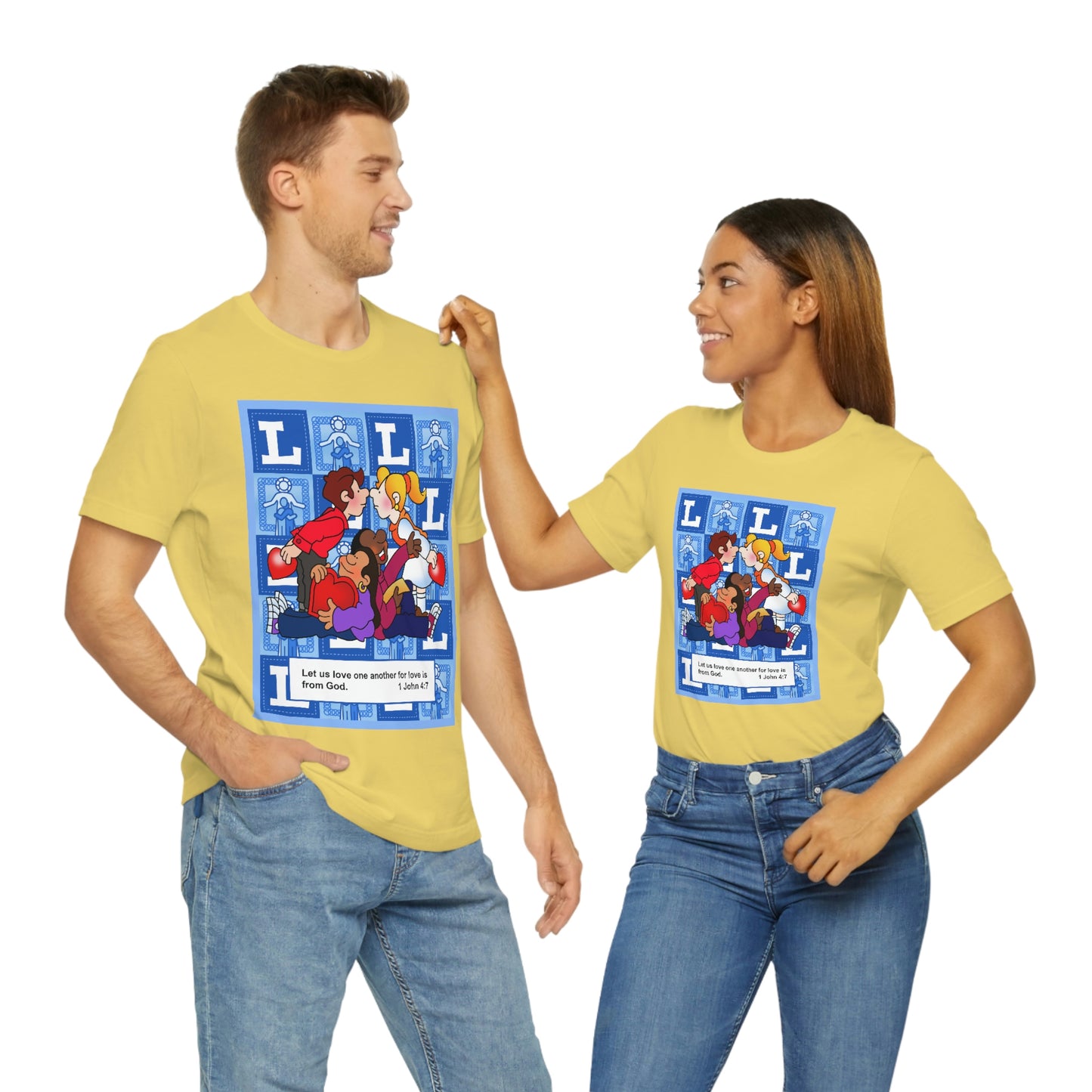 The Bible as Simple as ABC L Unisex Jersey Short Sleeve Tee