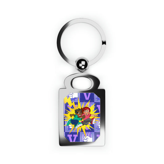 The Bible as Simple as ABC V Rectangle Photo Keyring