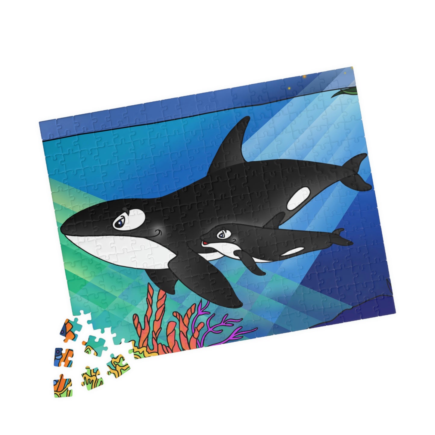 Orcas Puzzle (110, 252, 500, 1014-piece)