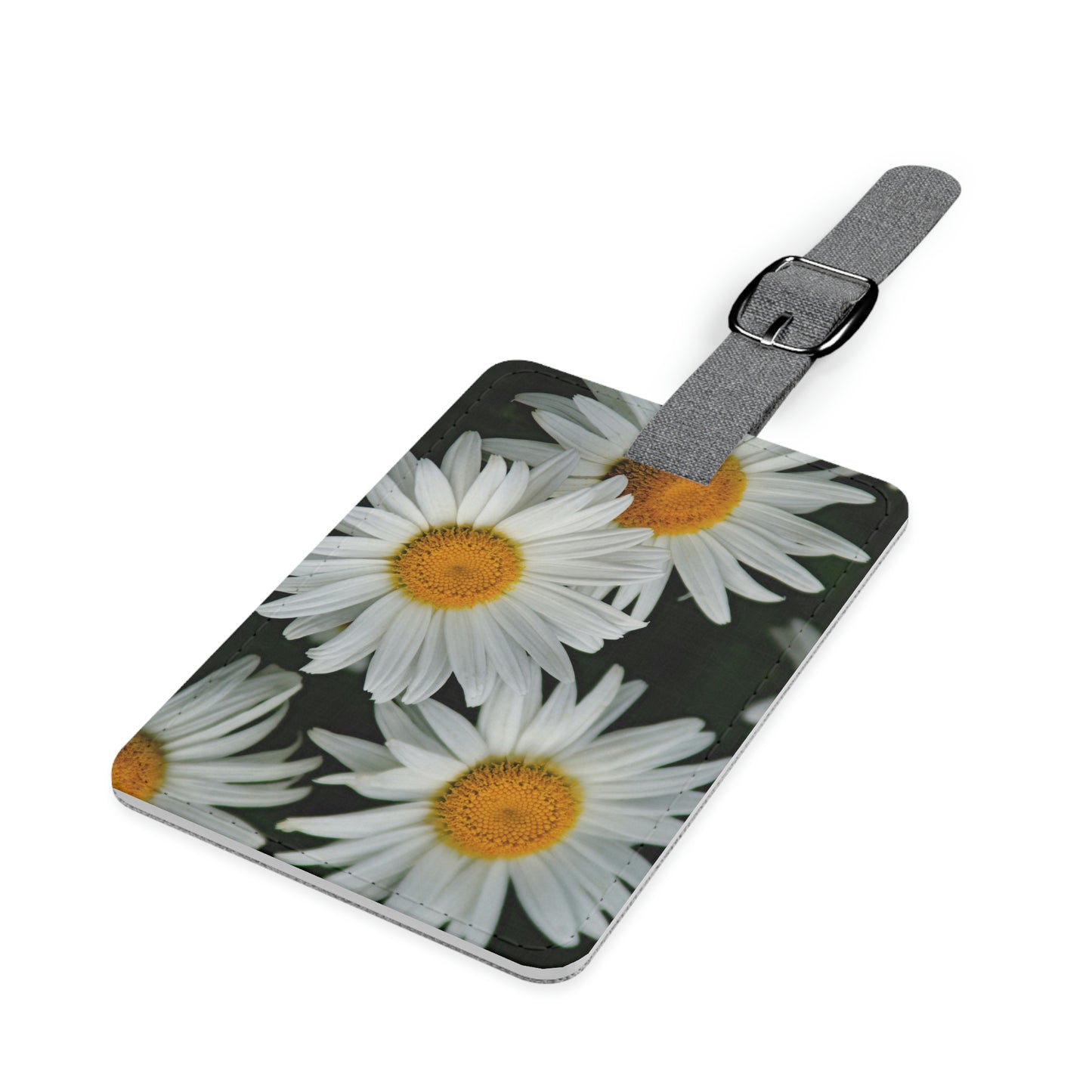 Flowers 01 Saffiano Polyester Luggage Tag, Rectangle