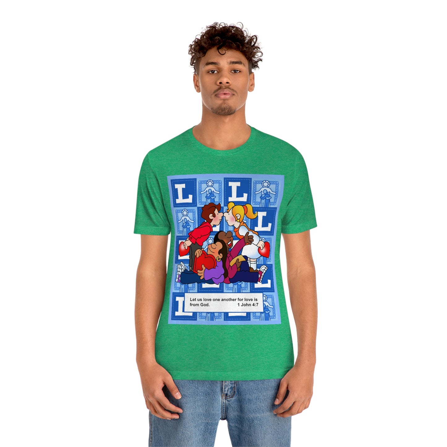 The Bible as Simple as ABC L Unisex Jersey Short Sleeve Tee