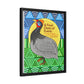 A Fowl Chain of Events Matte Canvas, Black Frame