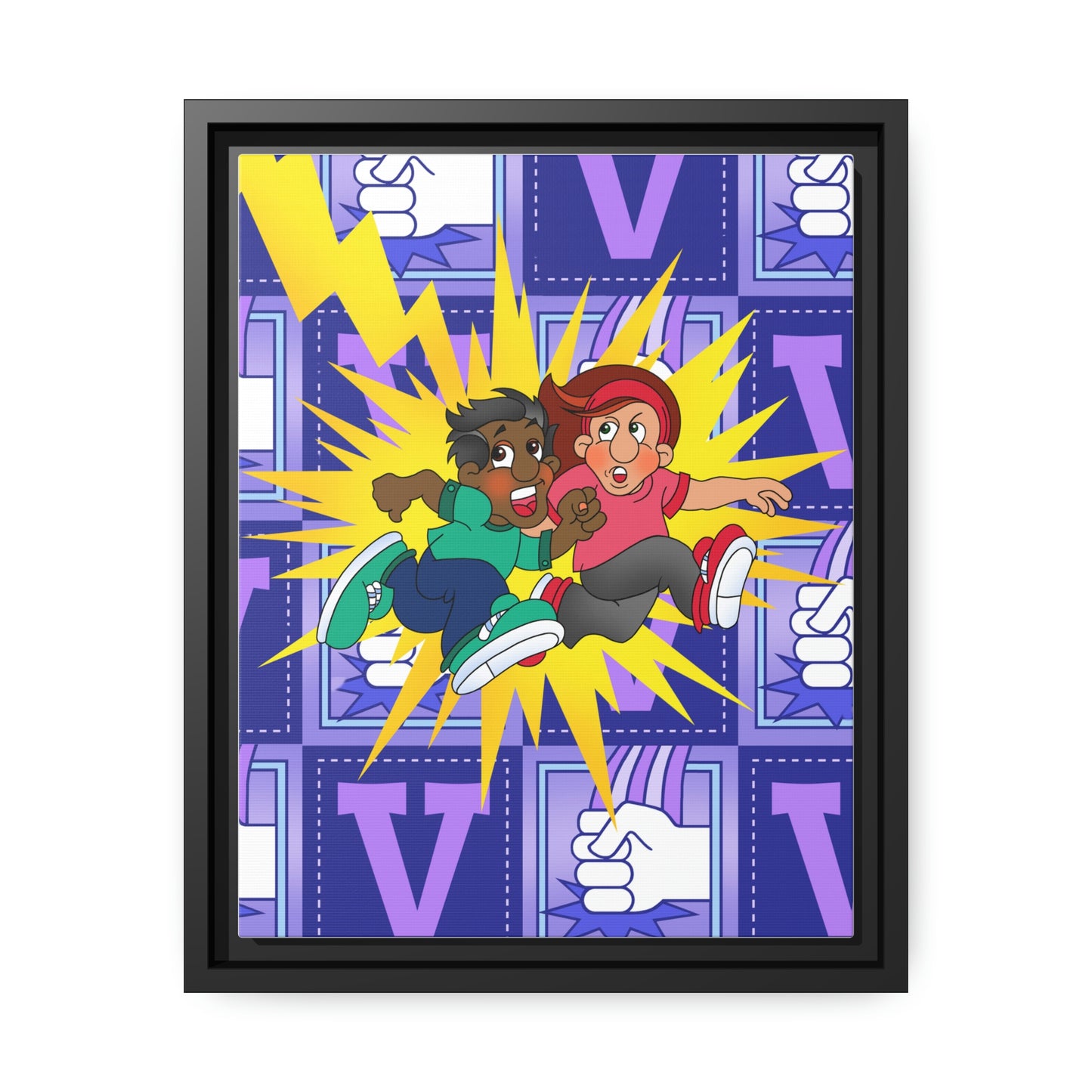 The Bible as Simple as ABC V Matte Canvas, Black Frame