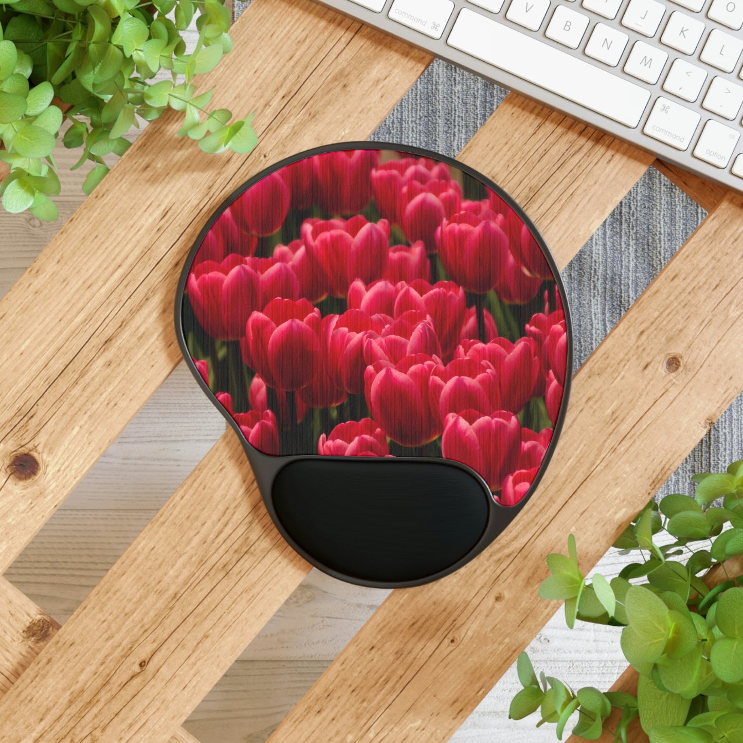 Flowers 15 Mouse Pad With Wrist Rest