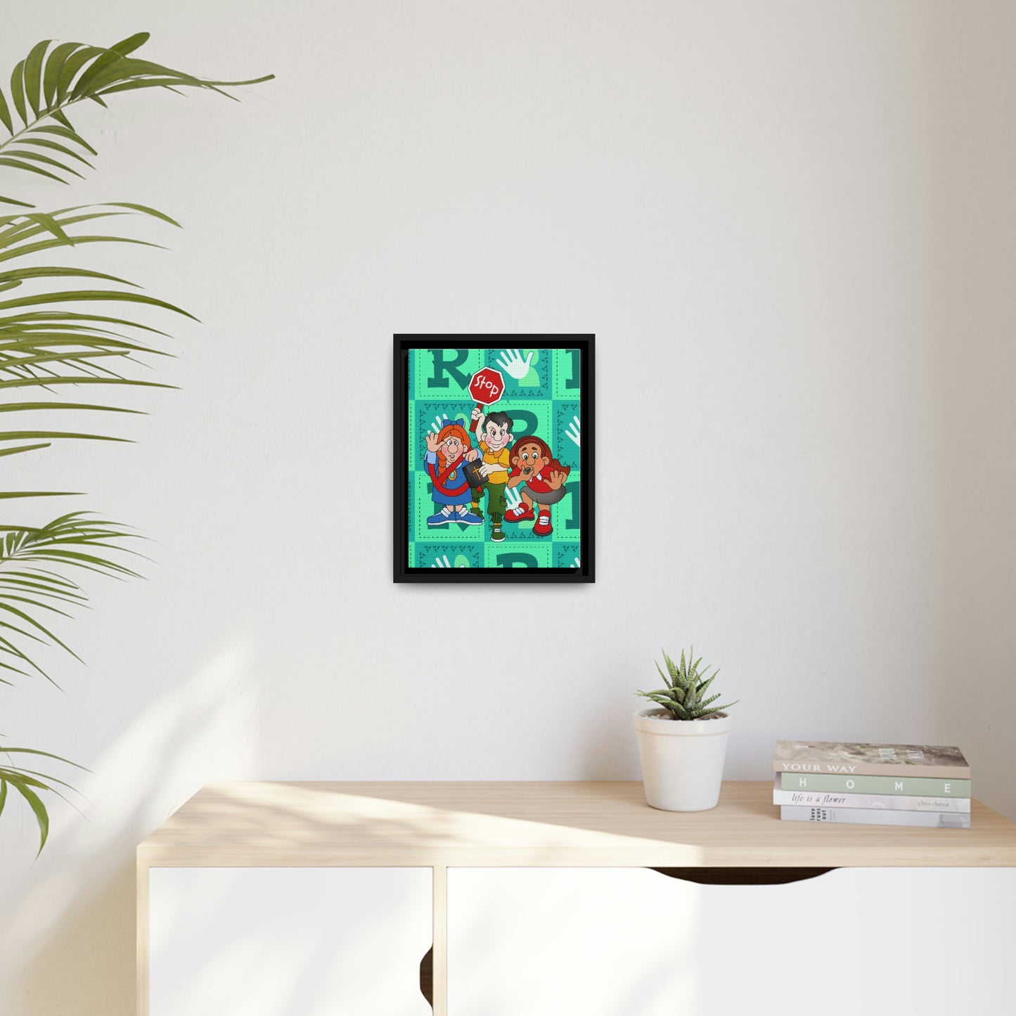 The Bible as Simple as ABC R Matte Canvas, Black Frame