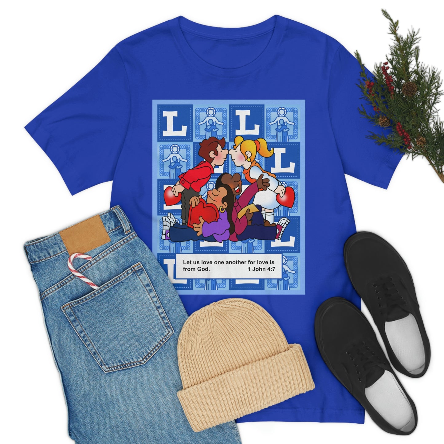 The Bible as Simple as ABC L Unisex Jersey Short Sleeve Tee