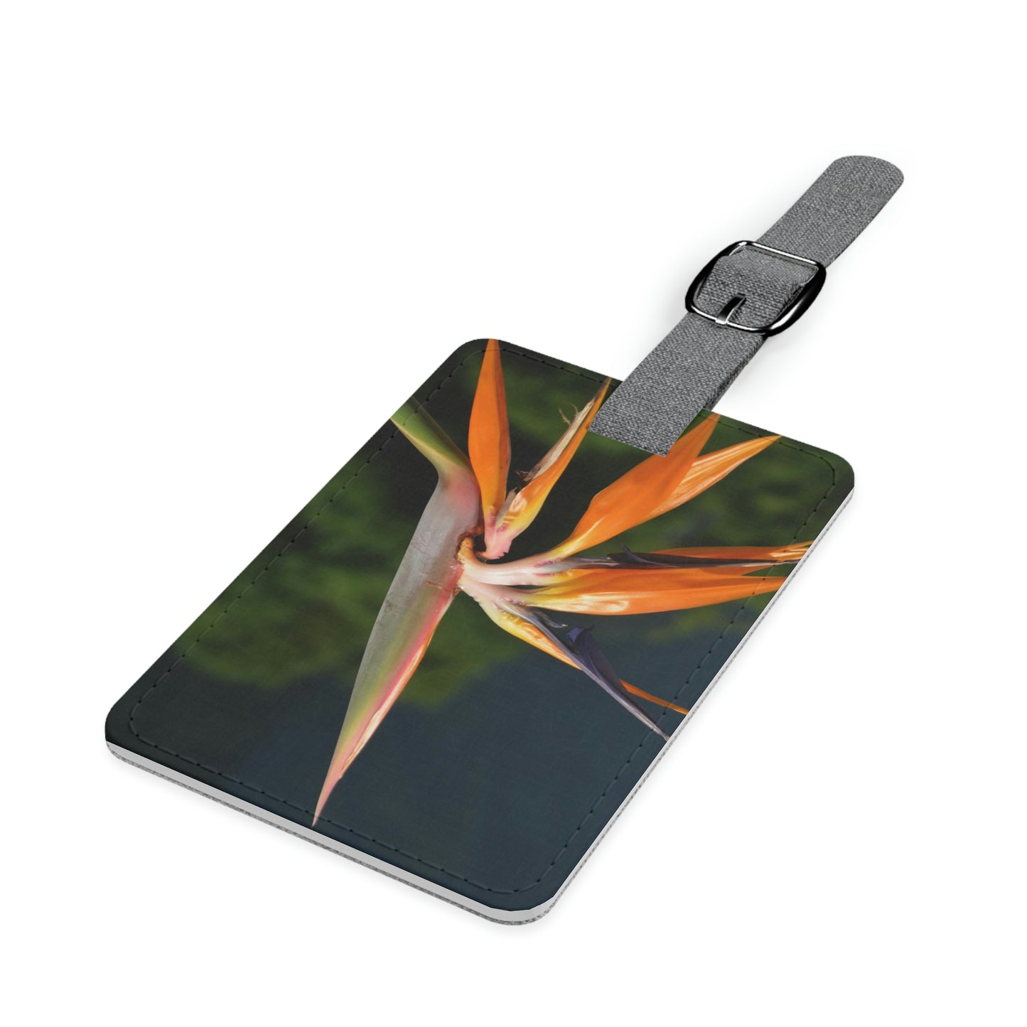 Flowers 26 Saffiano Polyester Luggage Tag, Rectangle