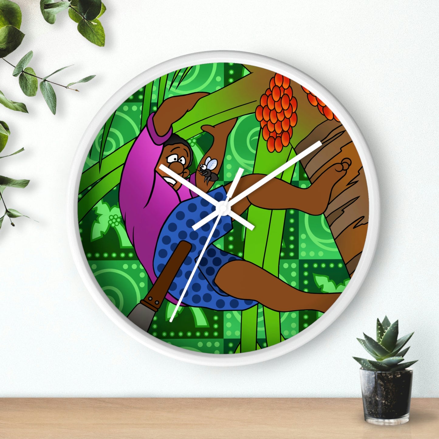 A Fowl Chain of Events! Wall Clock