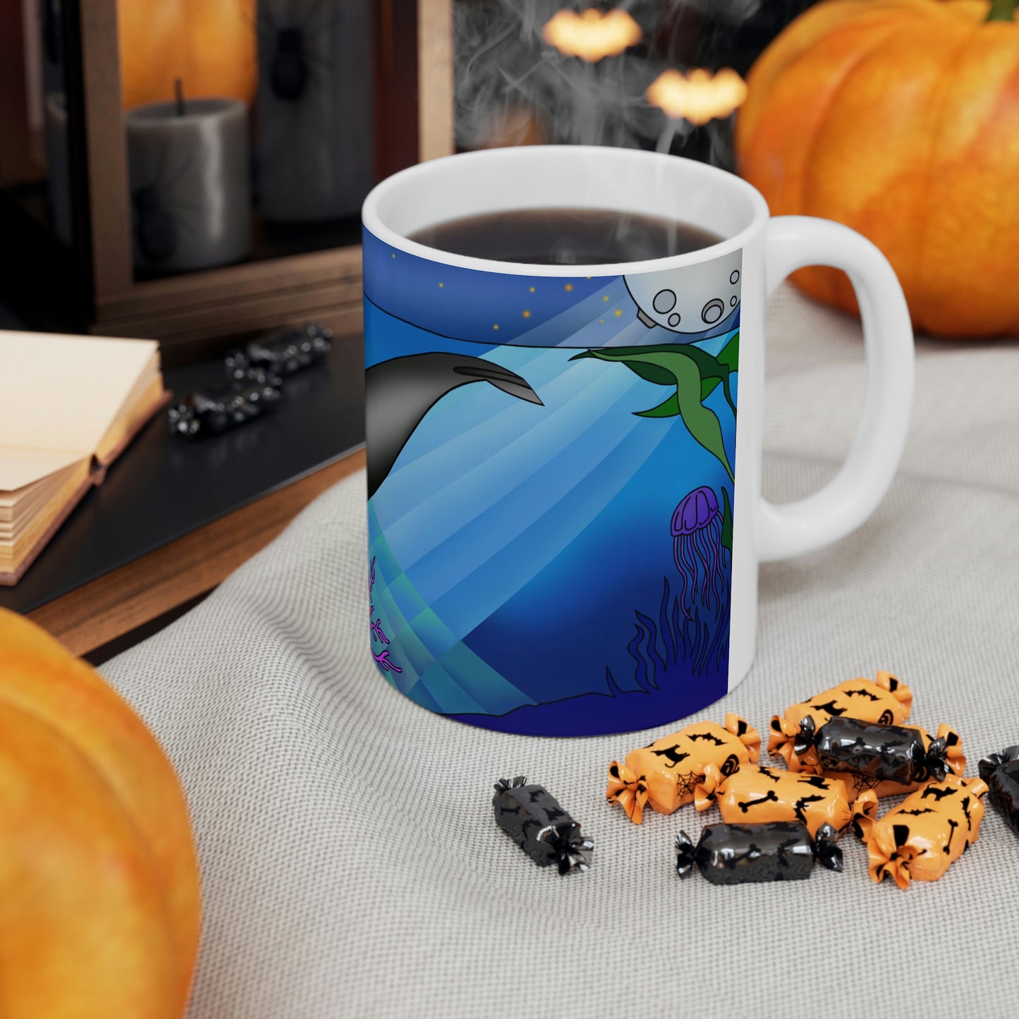 Gray Whale Ceramic Mug 11oz