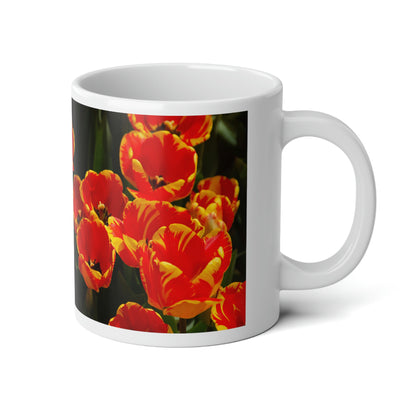 Flowers 19 Jumbo Mug, 20oz