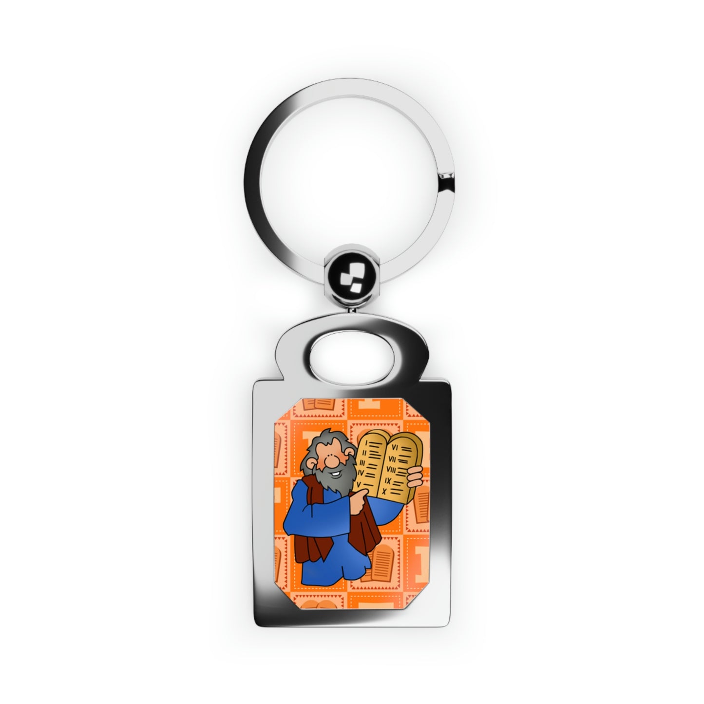 The Bible as Simple as ABC F Rectangle Photo Keyring