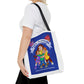 Triple Gratitude with Assorted Monsters AOP Tote Bag