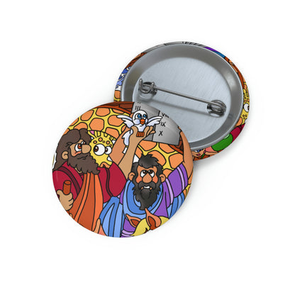 Hark and Harold Angel Sing! Custom Pin Buttons