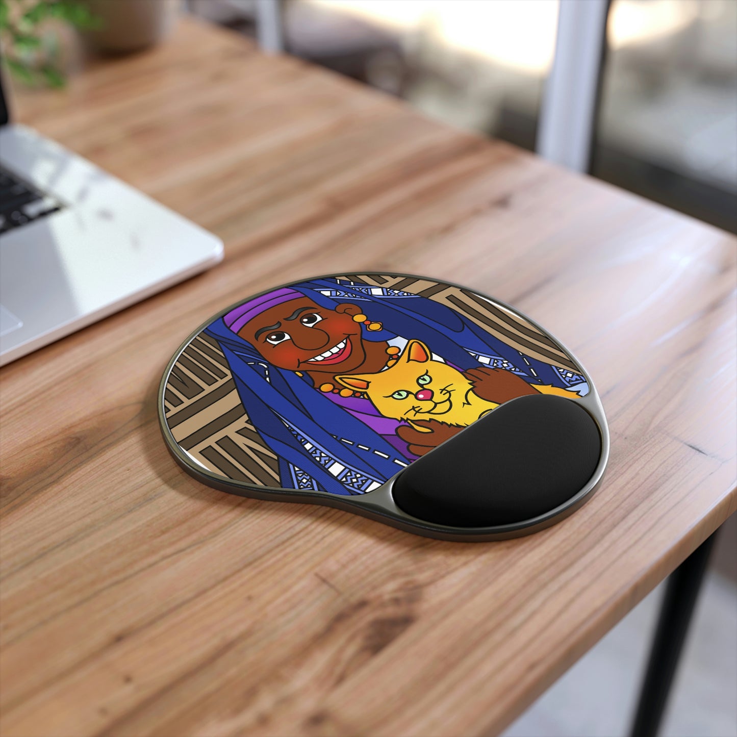 The Kitty Cat Cried Mouse Pad With Wrist Rest