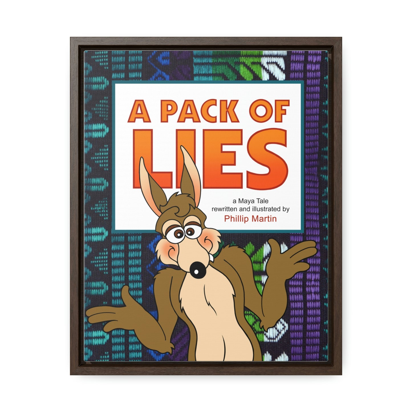 A Pack of Lies Gallery Canvas Wraps, Vertical Frame