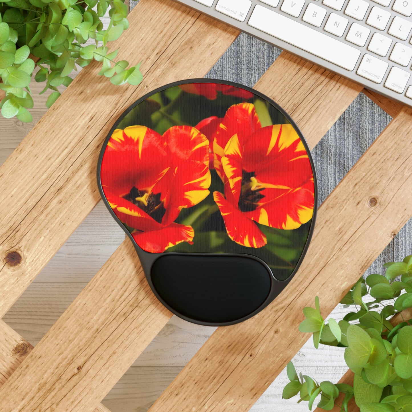 Flowers 12 Mouse Pad With Wrist Rest