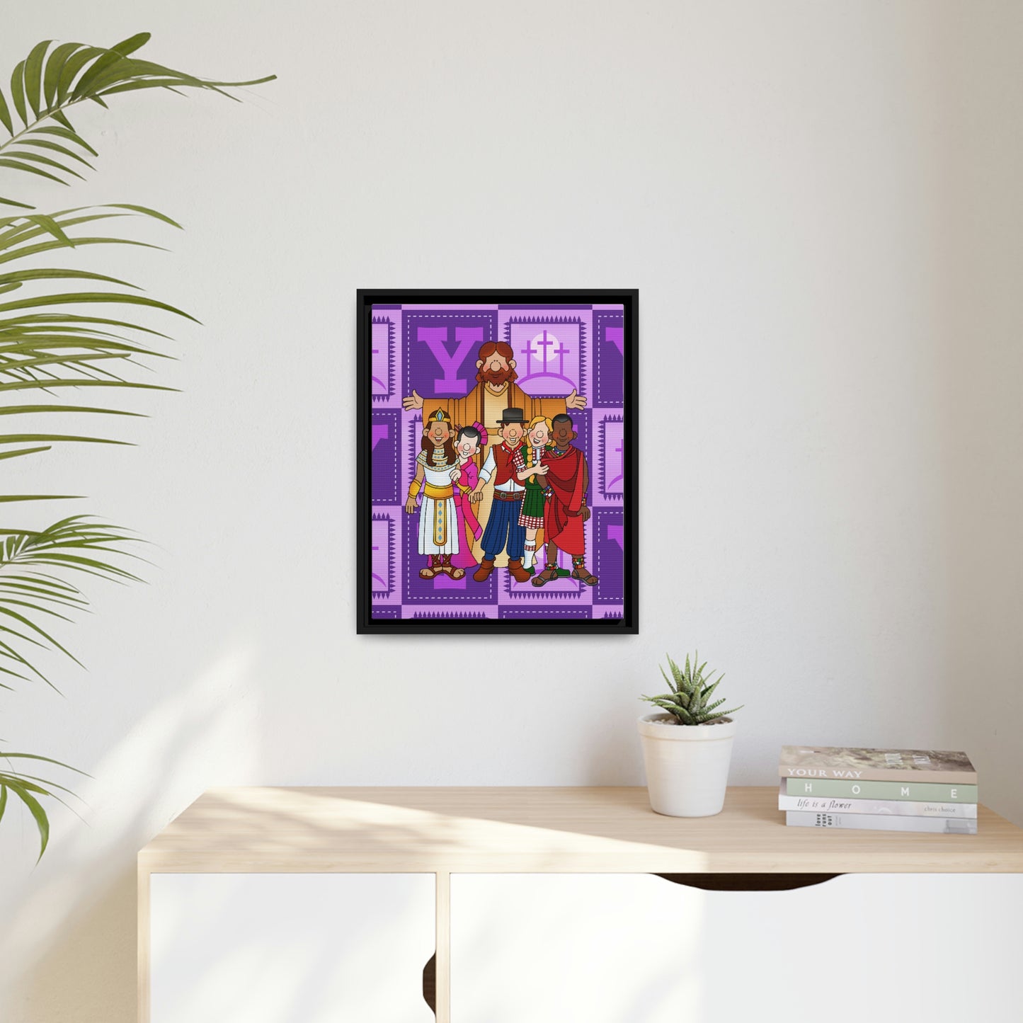 The Bible as Simple as ABC Y Matte Canvas, Black Frame