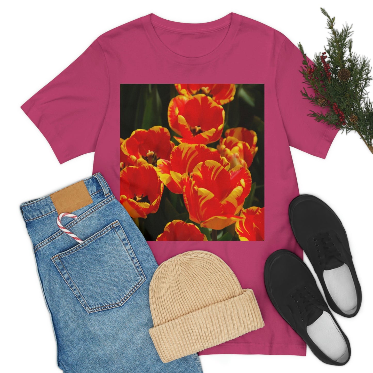Flowers 19 Unisex Jersey Short Sleeve Tee