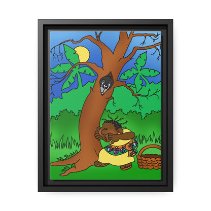 Once Upon West Africa Matte Canvas, Black Frame