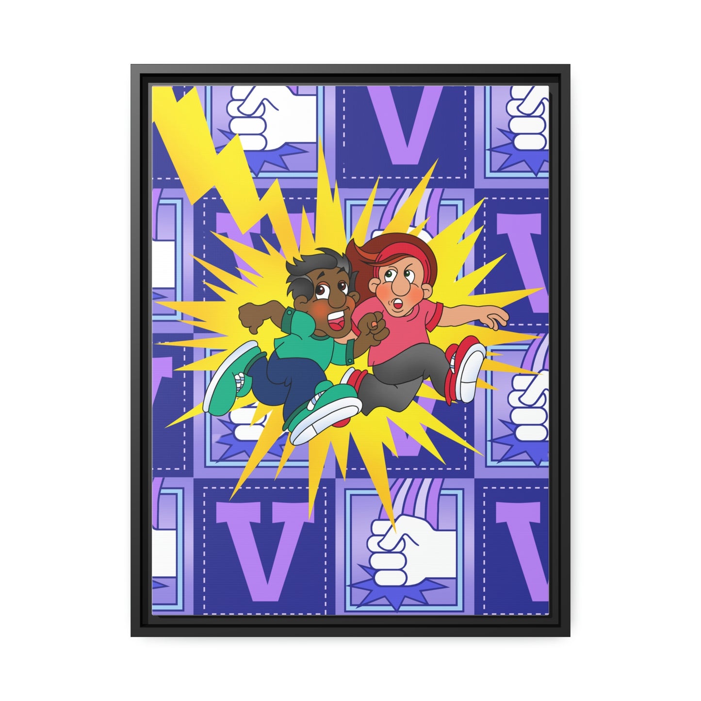 The Bible as Simple as ABC V Matte Canvas, Black Frame