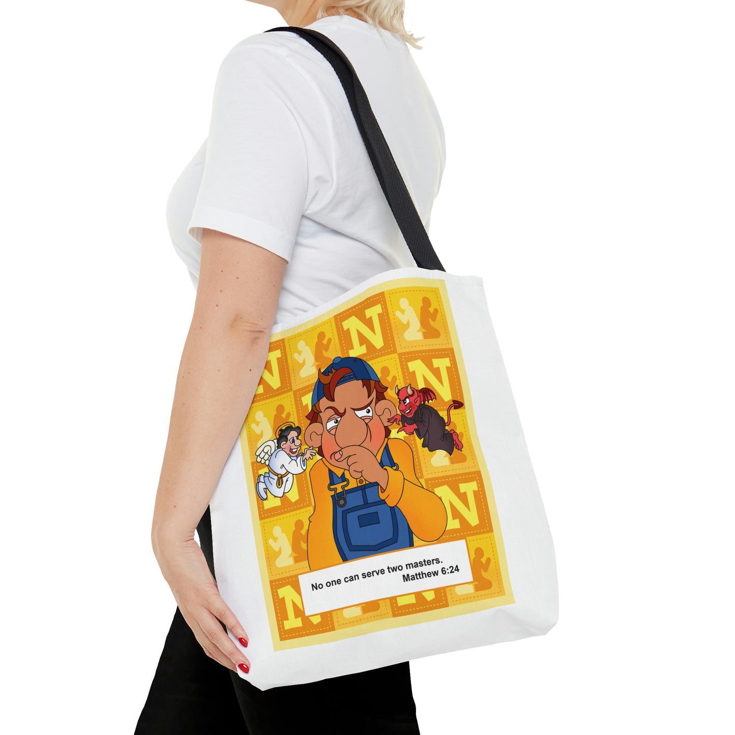 The Bible as Simple as ABC N AOP Tote Bag