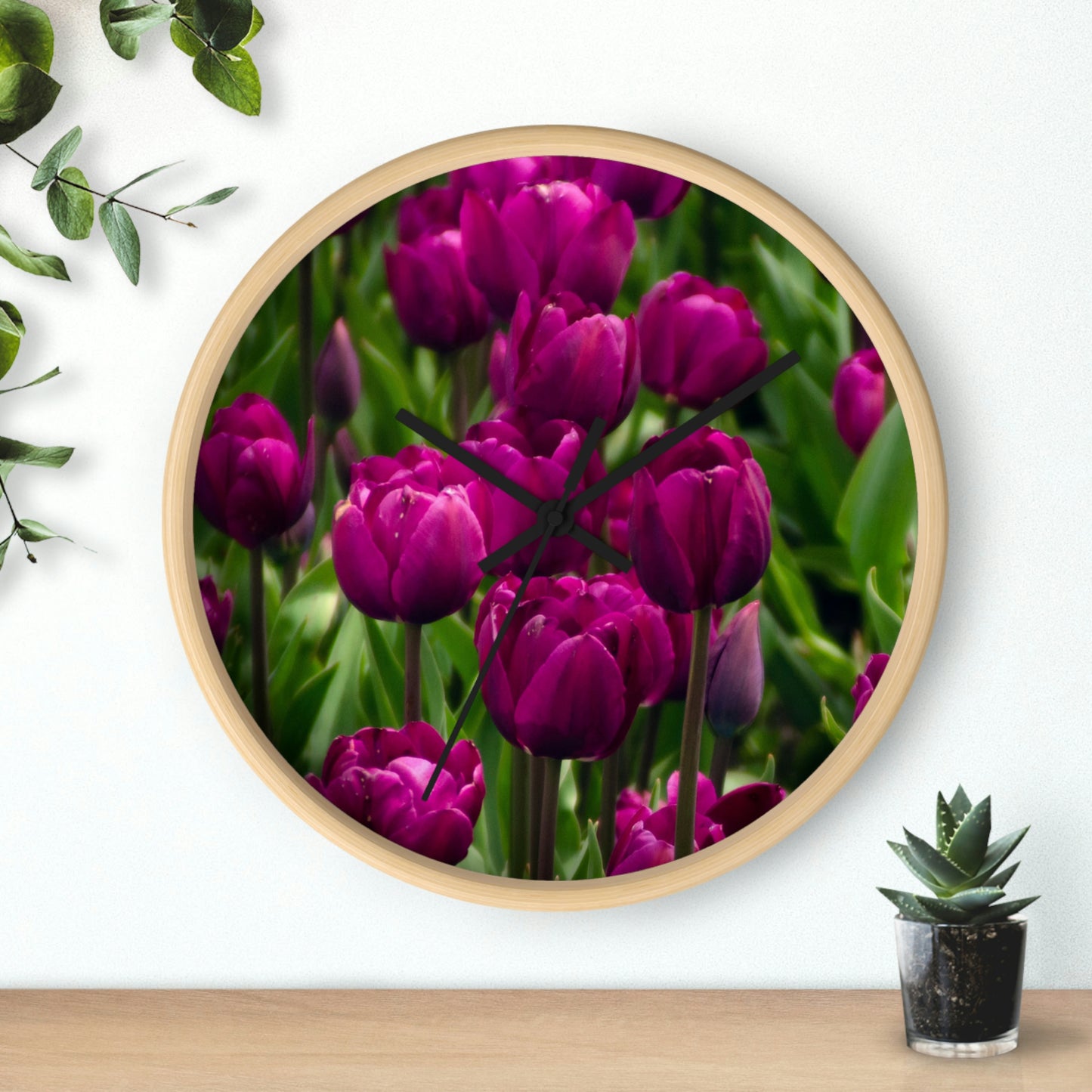 Flowers 20 Wall Clock