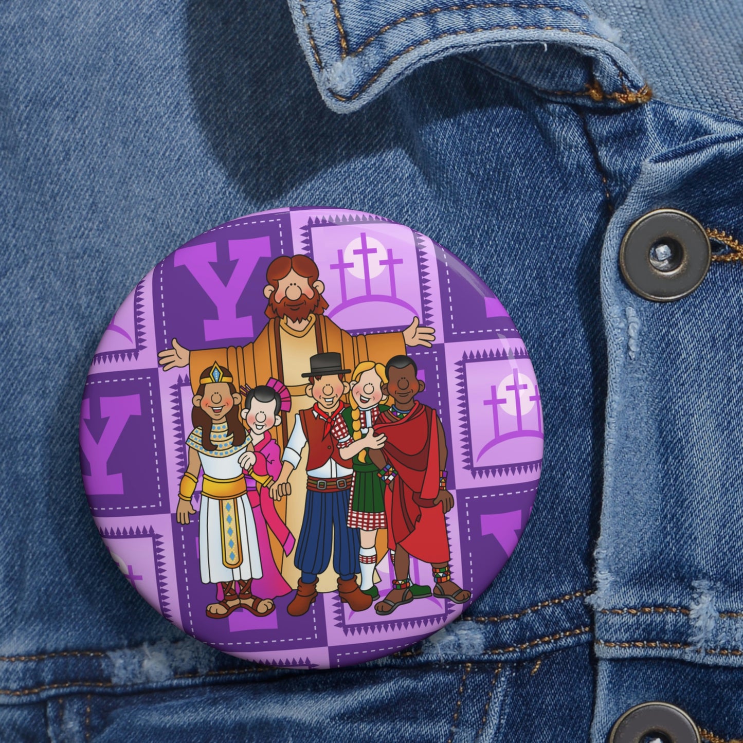 The Bible as Simple as ABC Y Custom Pin Buttons