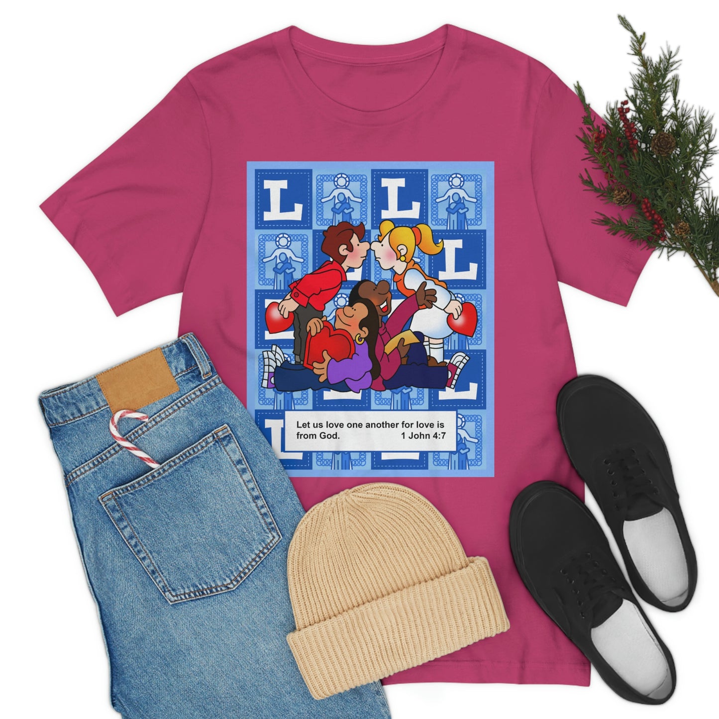 The Bible as Simple as ABC L Unisex Jersey Short Sleeve Tee