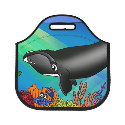 Gray Whale Neoprene Lunch Bag