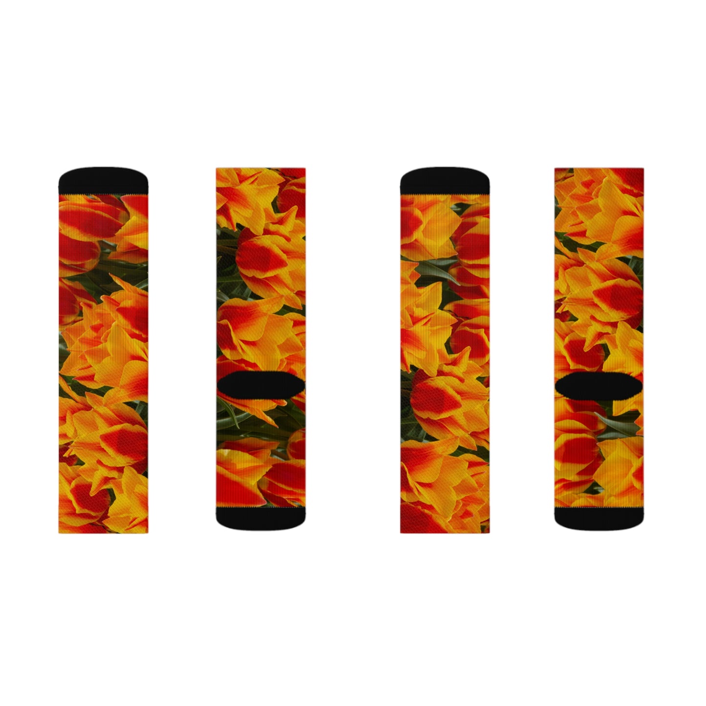 Flowers 12 Sublimation Socks