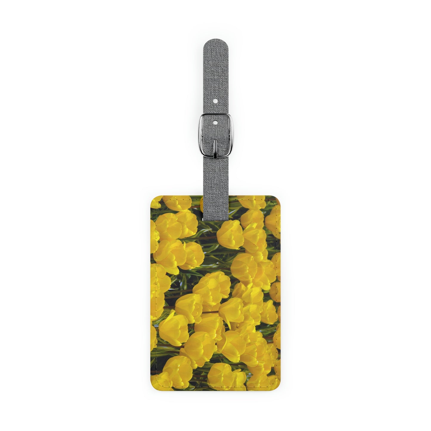 Flowers 23 Saffiano Polyester Luggage Tag, Rectangle