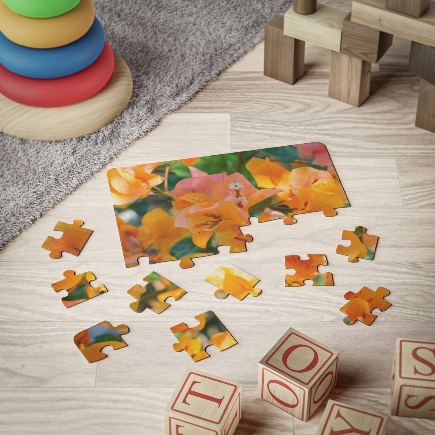 Flowers 29 Kids' Puzzle, 30-Piece