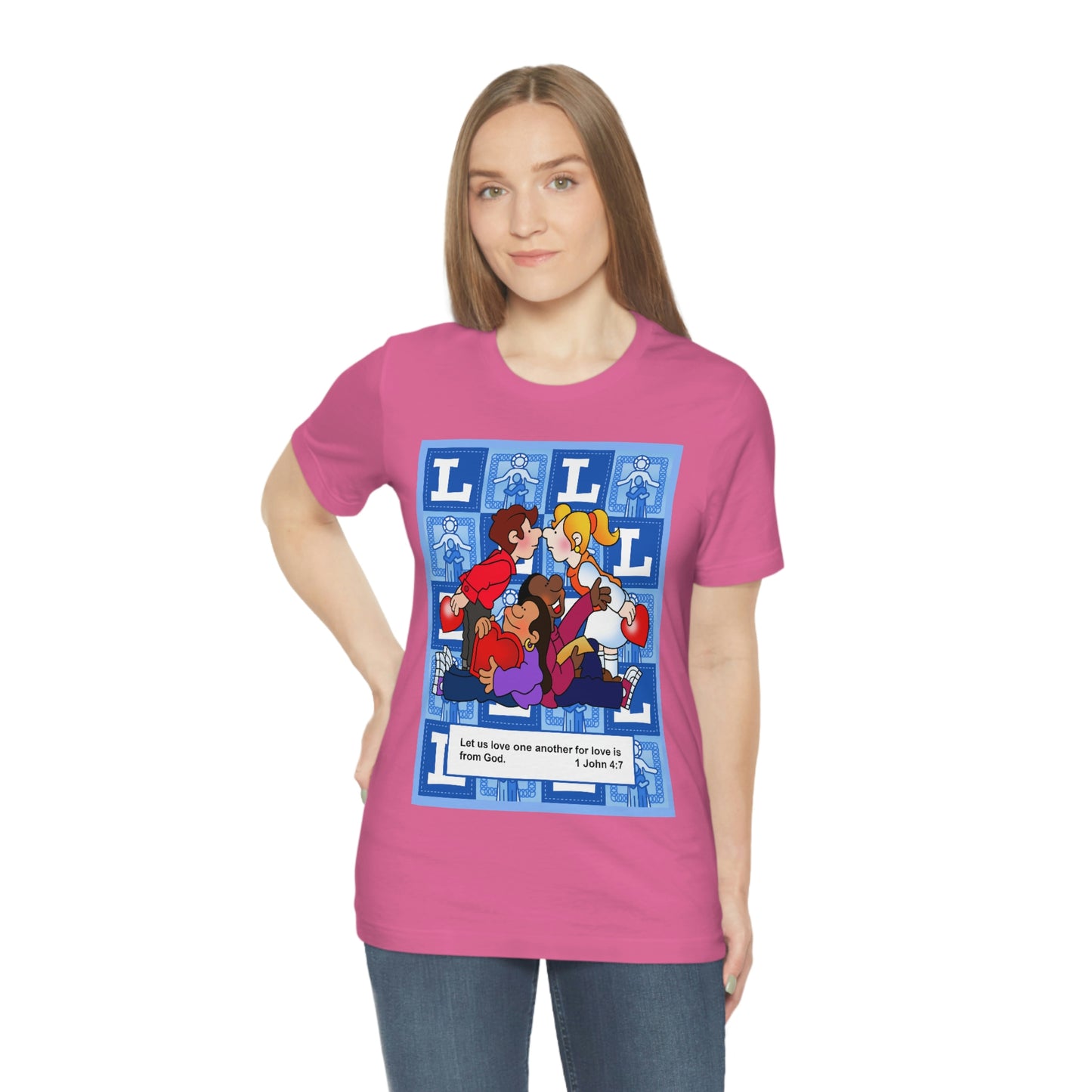 The Bible as Simple as ABC L Unisex Jersey Short Sleeve Tee