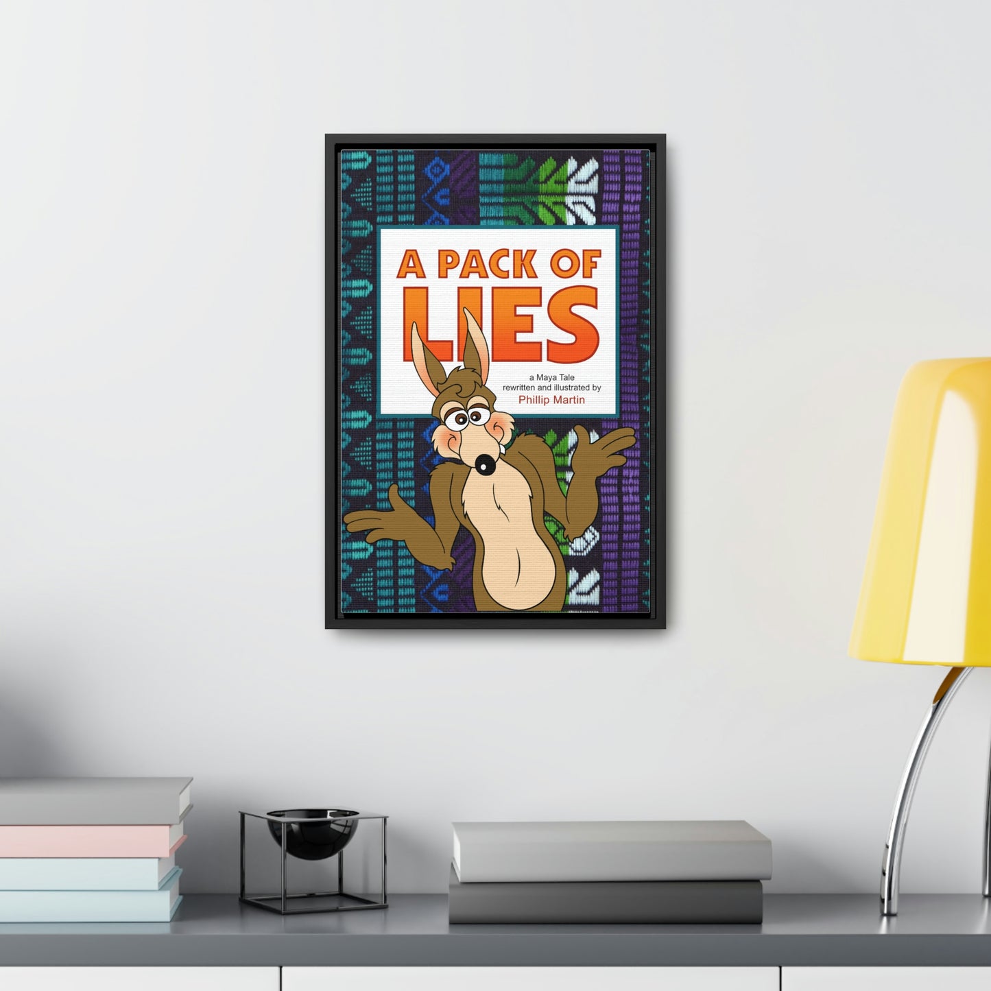 A Pack of Lies Gallery Canvas Wraps, Vertical Frame