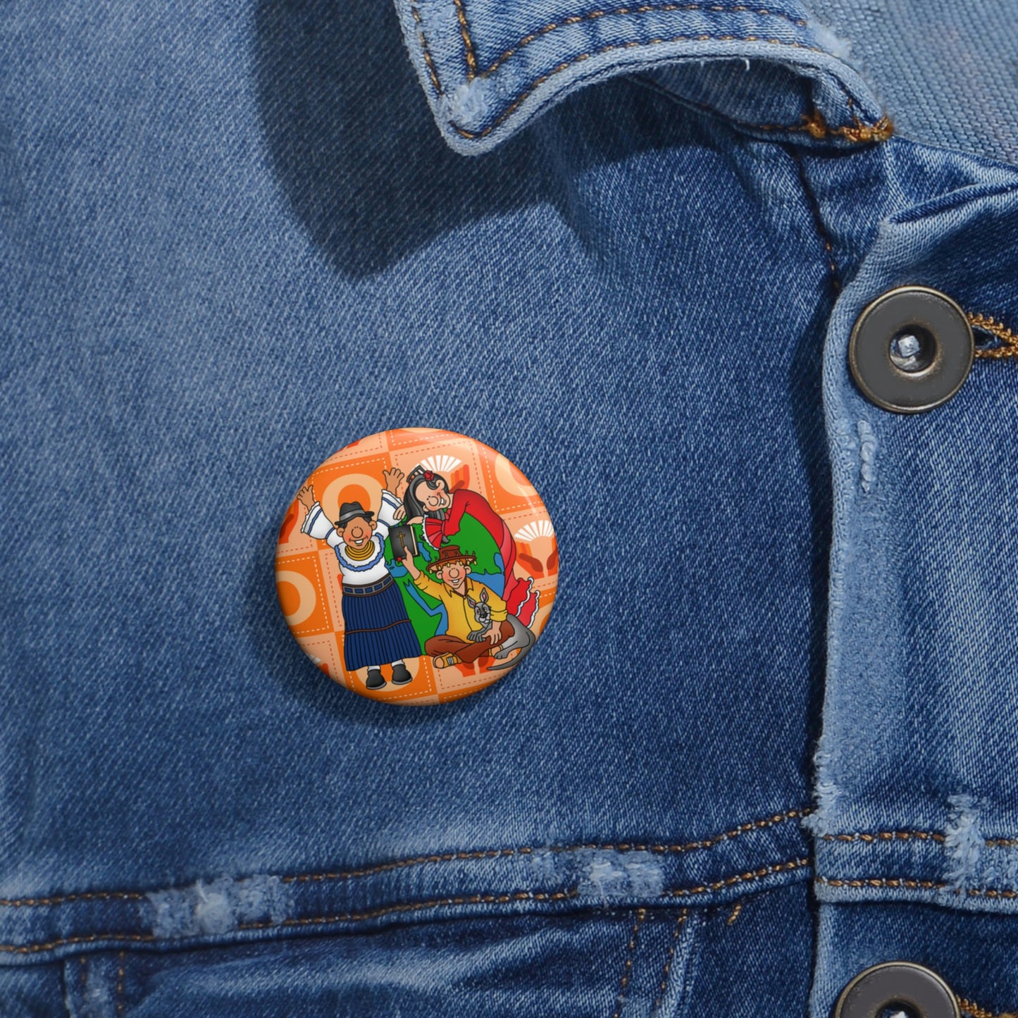 The Bible as Simple as ABC O Custom Pin Buttons