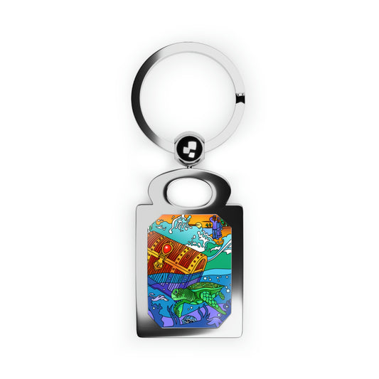Once Upon East Africa Rectangle Photo Keyring