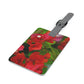 Flowers 28 Saffiano Polyester Luggage Tag, Rectangle