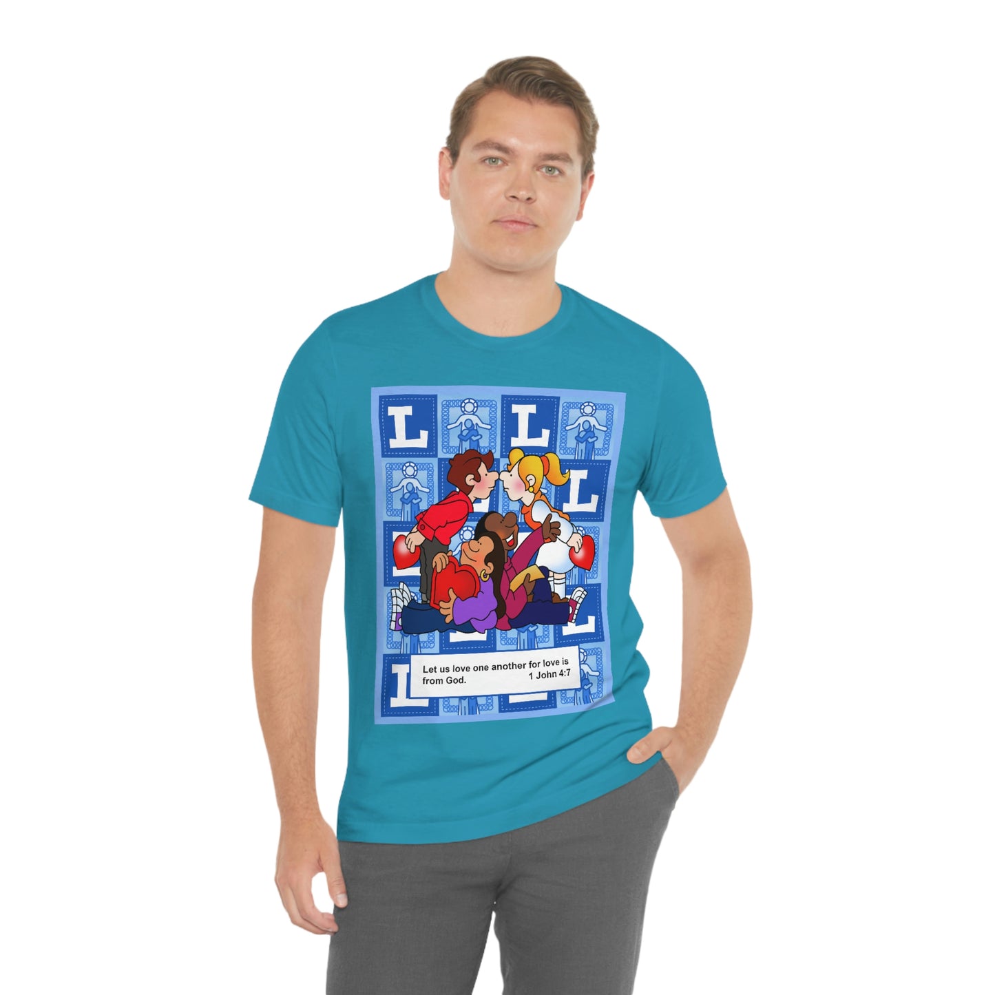 The Bible as Simple as ABC L Unisex Jersey Short Sleeve Tee