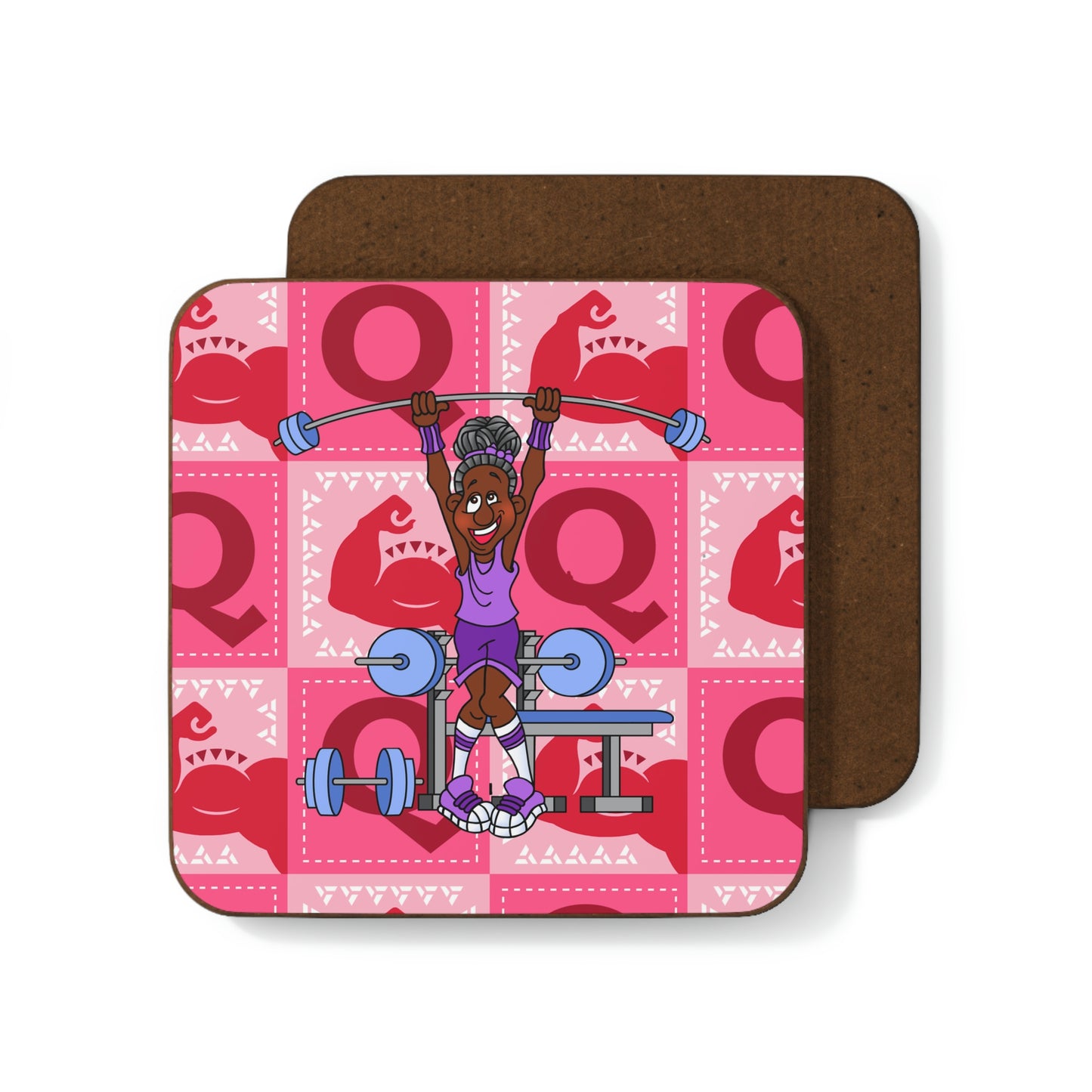 The Bible as Simple as ABC Q Hardboard Back Coaster