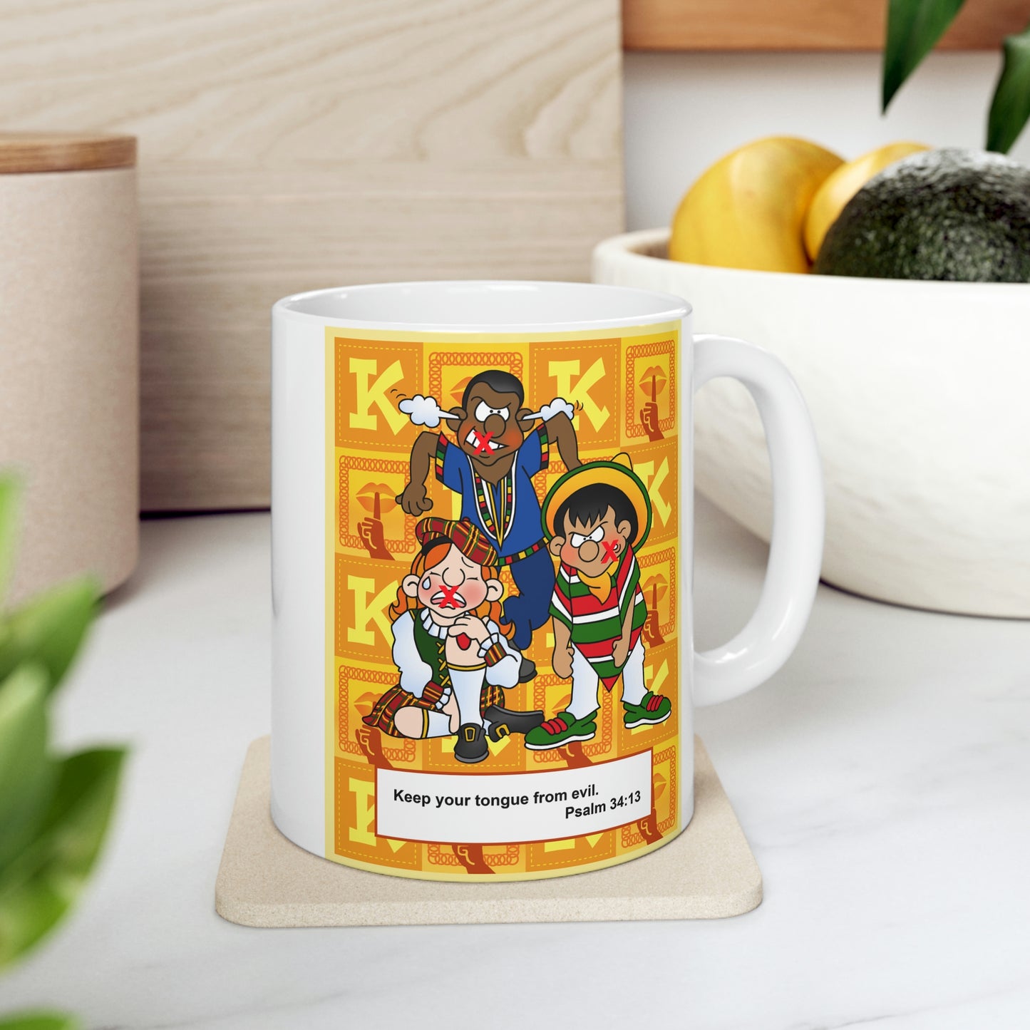 The Bible as Simple as ABC K Ceramic Mug 11oz