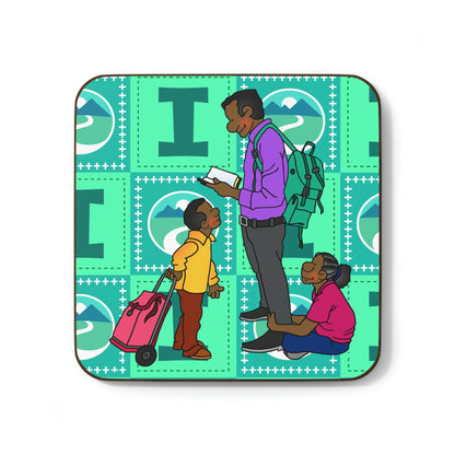 The Bible as Simple as ABC I Hardboard Back Coaster