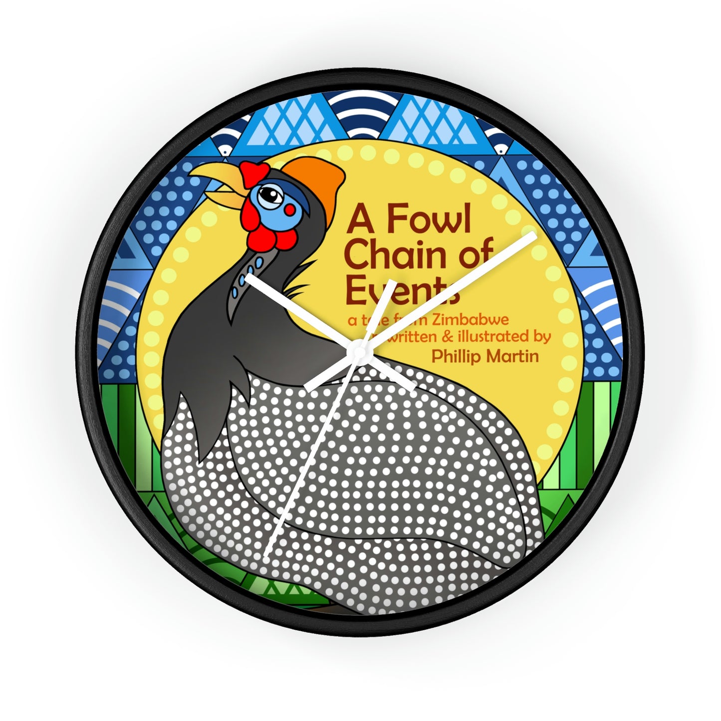 A Fowl Chain of Events Wall clock