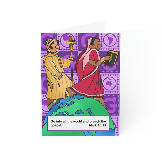 The Bible as Simple as ABC G Greeting Cards (1, 10, 30, and 50pcs)