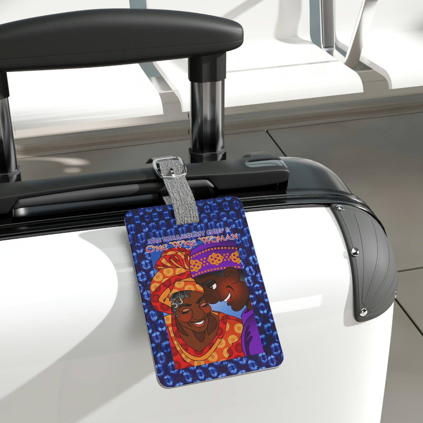 The Paramount Chief and One Wise Woman Saffiano Polyester Luggage Tag, Rectangle