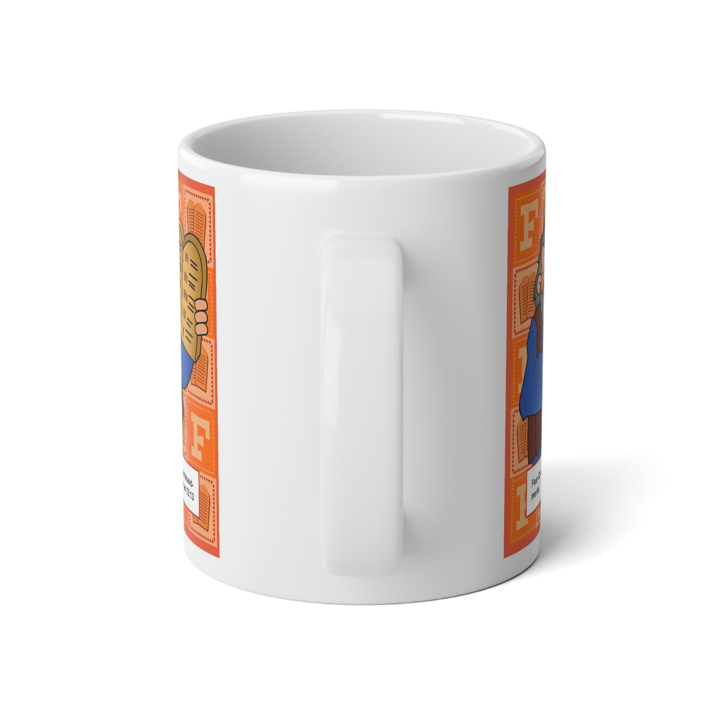 The Bible as Simple as ABC F Jumbo Mug, 20oz