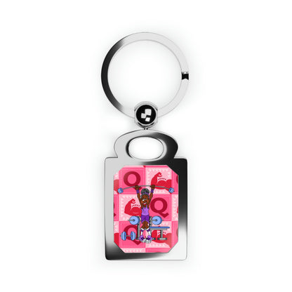 The Bible as Simple as ABC Q Rectangle Photo Keyring