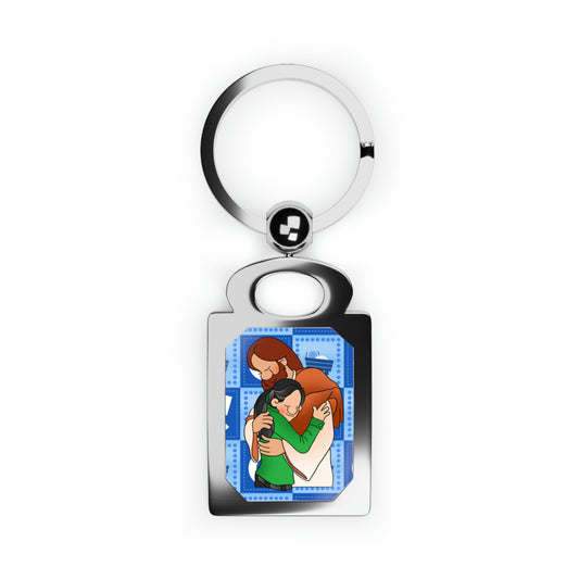 The Bible as Simple as ABC C Rectangle Photo Keyring