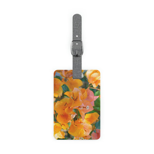 Flowers 29 Saffiano Polyester Luggage Tag, Rectangle
