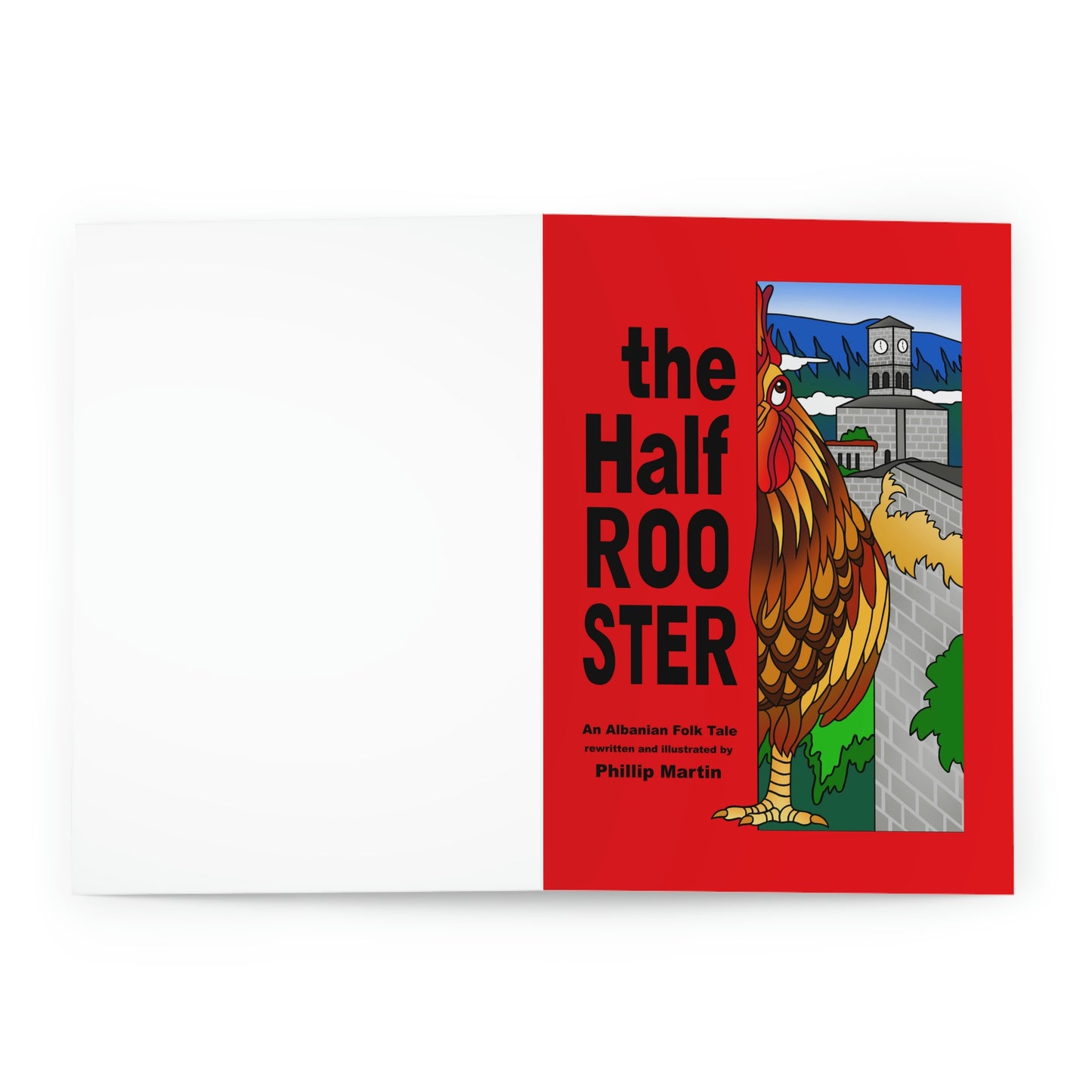 The Half Rooster Greeting Cards (5 Pack)